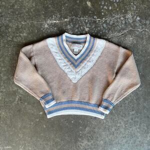 Vintage chunky knit tennis sweater